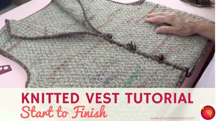 Knitted Vest Start to Finish - Vest Tutorial Knitting - How To Knit A Vest