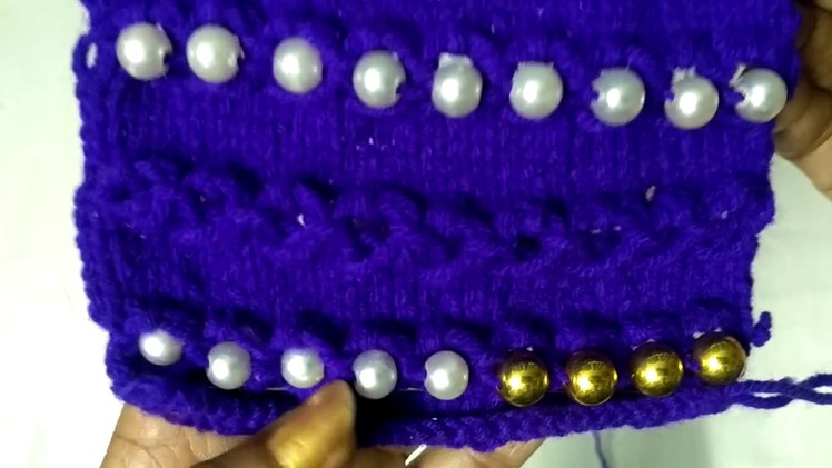 Knitting Design With Beads ( Cardigan )