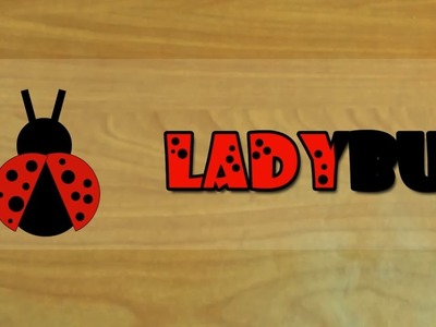 Paper Crafts for Kids - How to Make Ladybug ?  | قص ولصق للأطفال - كيف نصنع خنفساء بالورق؟