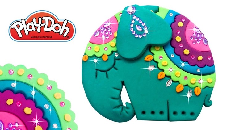 Play Doh Cute Elephant. How to make Toys out of Play Doh Clay