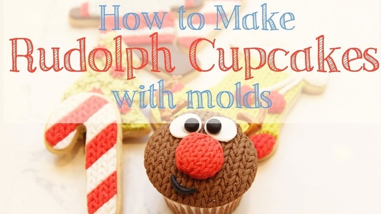 Quick Demonstration of How to Make a Rudolph the Red Nose Reindeer cupcake