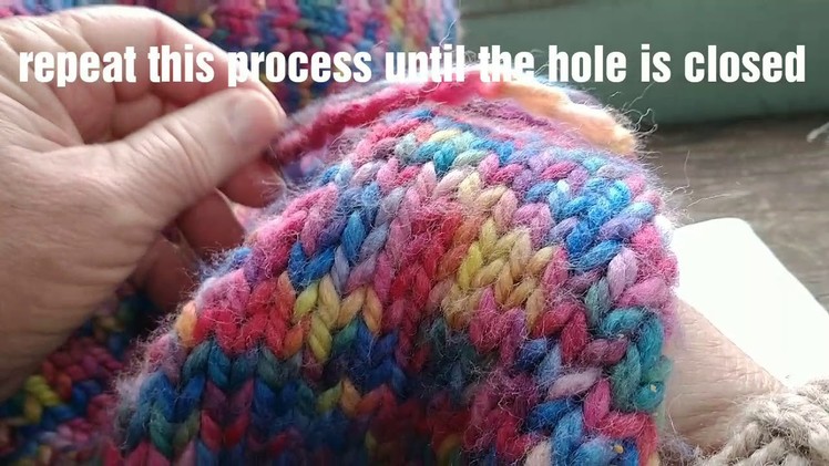 Repairing Holes in Knitting