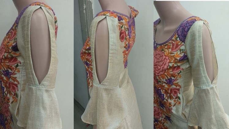 Sleeve design for dress and kurti cutting and stitching in Hindi |DIY|