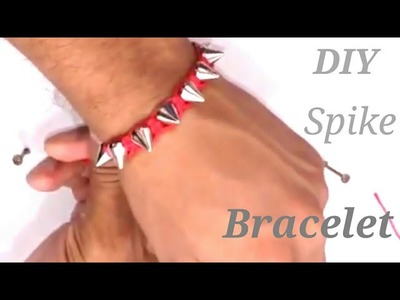 Spike Bracelet | How to tie spike Bracelet  || मेन्स ब्रेसलेट कैसे बनाते है