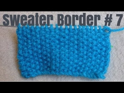 Sweater Border Patterns|| Sweater Border Design|| Sweater Knitting Design in Hindi.