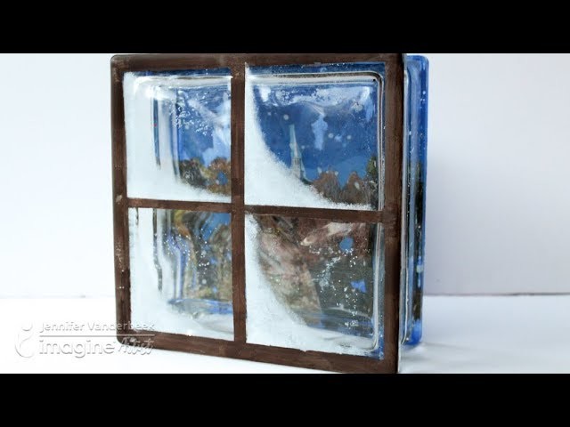 Tips on How to Create a DIY Glass Block Winter Scene