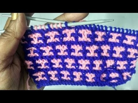 Tow Color Knitting Design