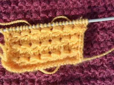 Trending single colour knitting design|| [EASY] ||in hindi.