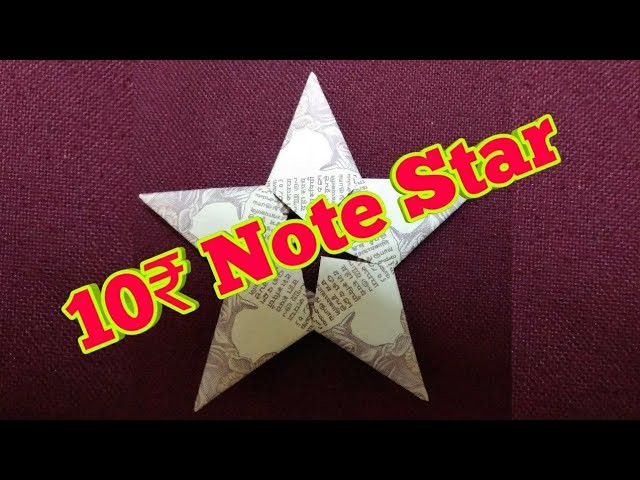 10 Rupees star Origami Tutorial | How to make Currency Origami star | Simple and Easy | Easy DIY