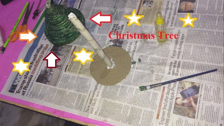 3D Paper Christmas???????? Tree | DIY Paper Christmas Tree | Christmas Tree Ornament Christmas????????