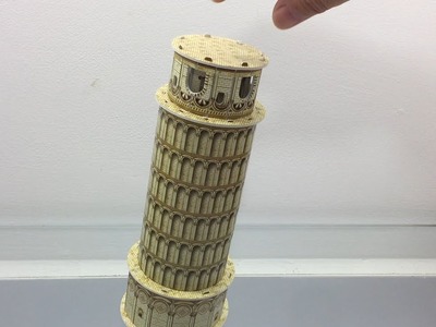 3D Paper Puzzle DIY, How to Assembly the Paper Leaning Tower of Pisa