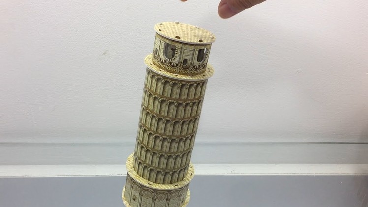 3D Paper Puzzle DIY, How to Assembly the Paper Leaning Tower of Pisa
