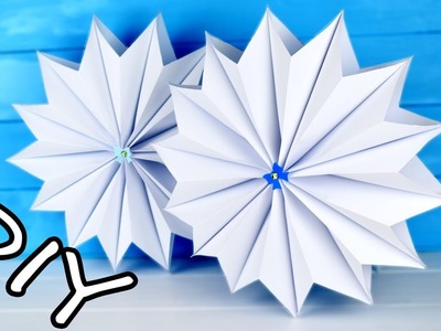 3D Paper Snowflake Tutorial | Christmas decorations