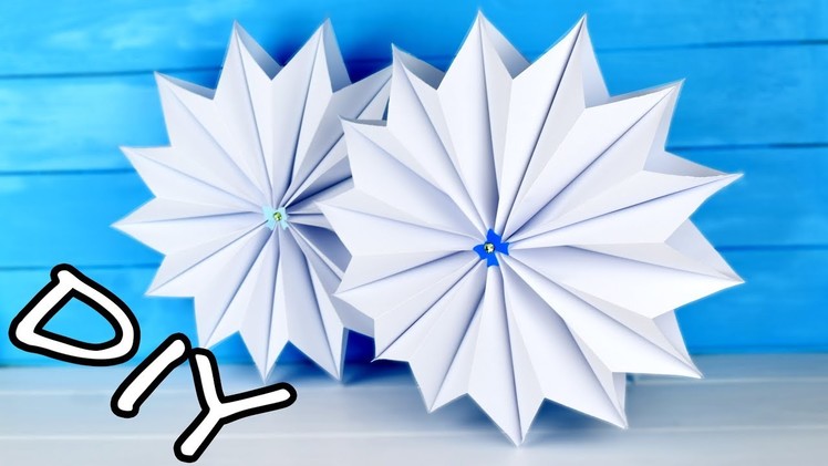 3D Paper Snowflake Tutorial | Christmas decorations