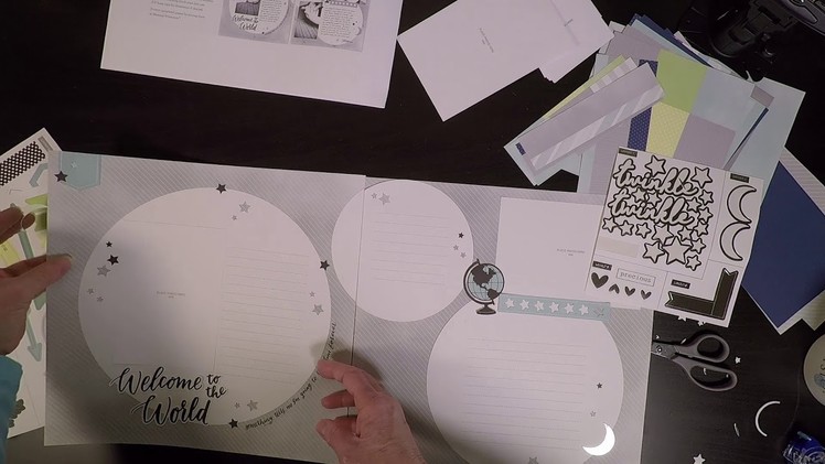 A Baby Boy Scrapbook Album How To Using CTMH Cut Above
