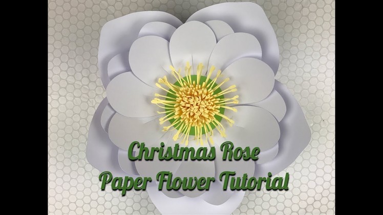 Christmas Flowers| Paper Christmas Rose | Using Template #15 & Template #17