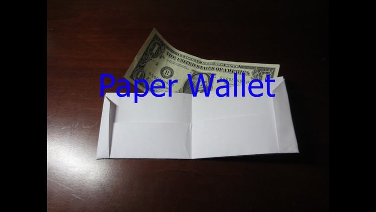 Cool things to Make Out of Paper (Part 3) Paper Wallet| Video Bros
