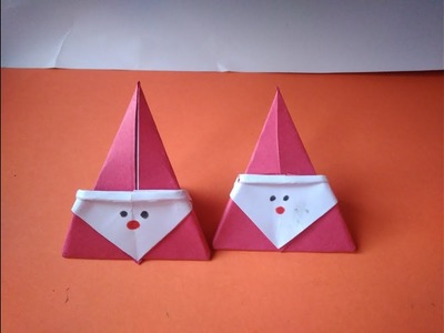 DIY crafts for Christmas - Cute paper Santa Claus , very easy made with waste paper make at home