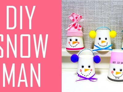 DIYㅣHow to Make a Snowman with Paper cupㅣChristmasㅣKani's DIY