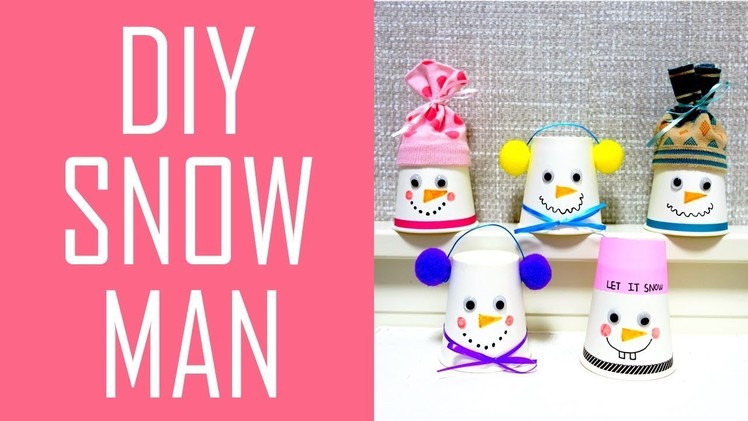 DIYㅣHow to Make a Snowman with Paper cupㅣChristmasㅣKani's DIY