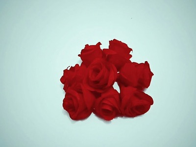 Diy how to make paper roses. cara buat bunga mawar dari kertas krep