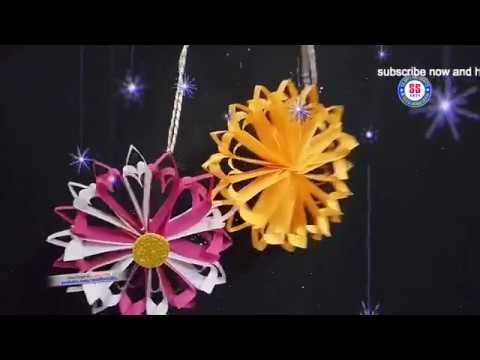 DIY|Paper Christmas Snowflake ||Room Decor Ideas||Paper Crafts||Wall Decor