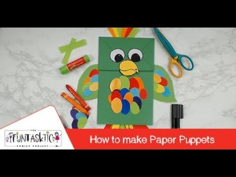 DIY Paper Puppets - Task 1 for The Funtasktic Family Project by Faber-Castell