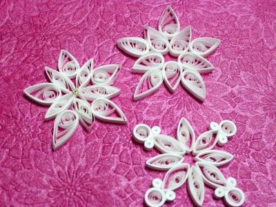 DIY paper quilling christmas ornaments