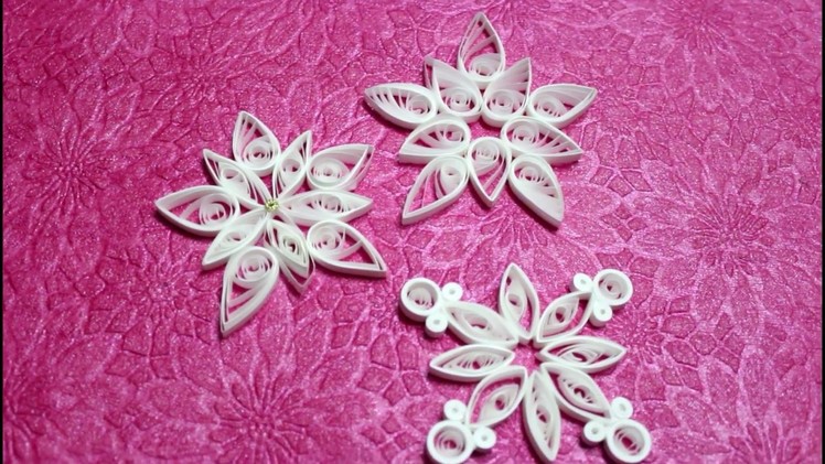 DIY paper quilling christmas ornaments