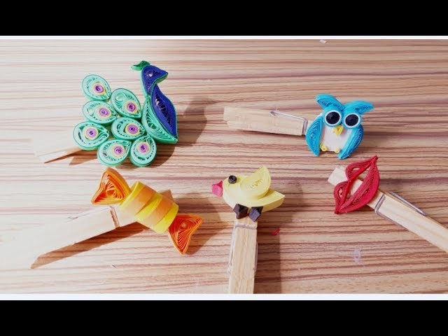 DIY Paper Quilling Flower For beginner Learning video 39. Paper Quilling Clipper