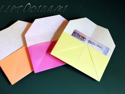 DIY paper wallet origami easy for kids