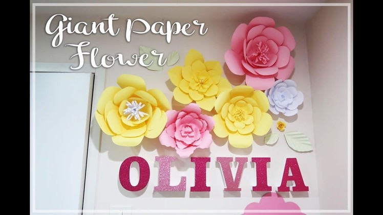 EASY DIY Giant Paper Flower | Step by Step