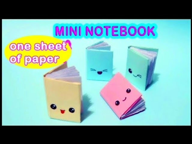 Easy Diy Mini Notebook | From One Sheet Of Paper | The Craftist Girl |