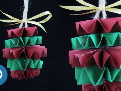 Easy DIY Paper Christmas Ornaments- Christmas Tree Baubles