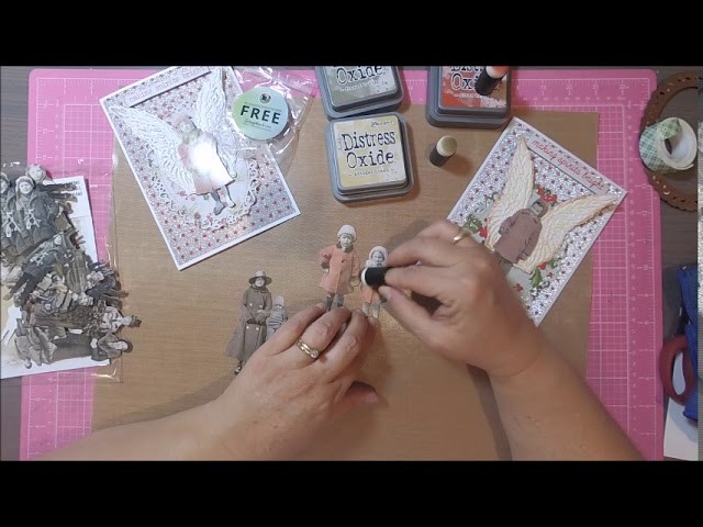 How to color your Tim Holtz Paper Dolls