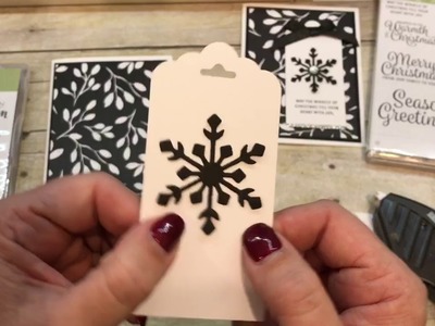How to create a super simple Christmas Tag Card