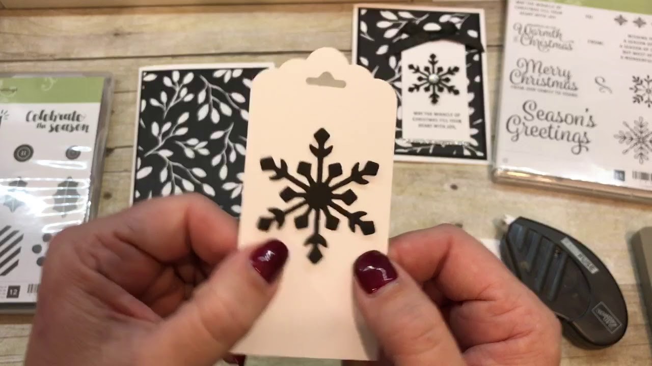 How to create a super simple Christmas Tag Card