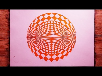 How To Draw Spirograph Pattern Art In Two Circles | Geometric Design