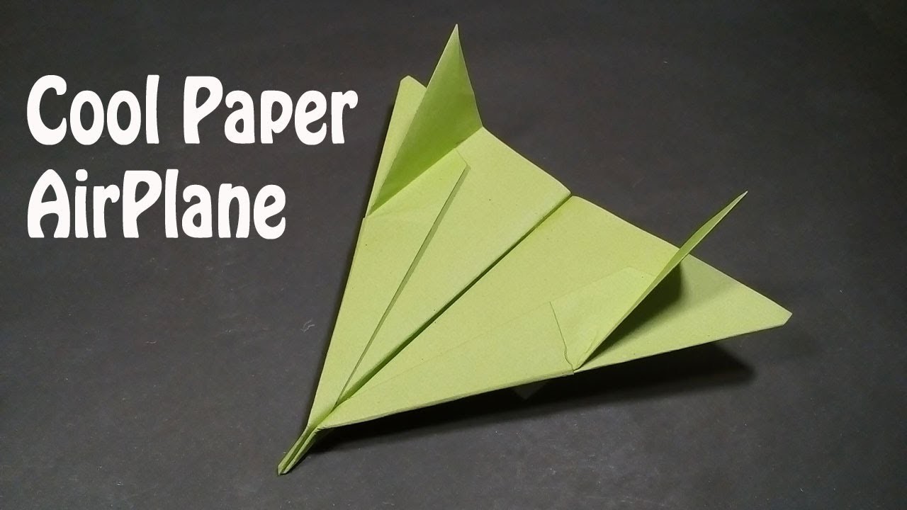 how-to-make-a-cool-paper-airplane-easy-best-origami-bomber-airplane