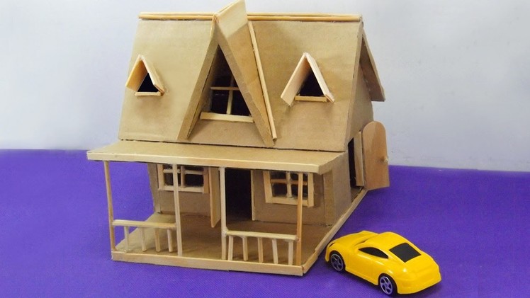 How to Make a Miniature Cardboard House #23 | Easy and Simple