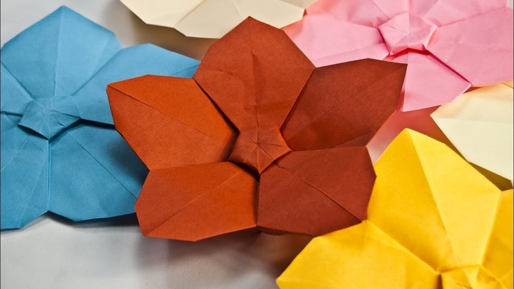 How to make a paper flower - Easy origami flowers -  Paper Crafts