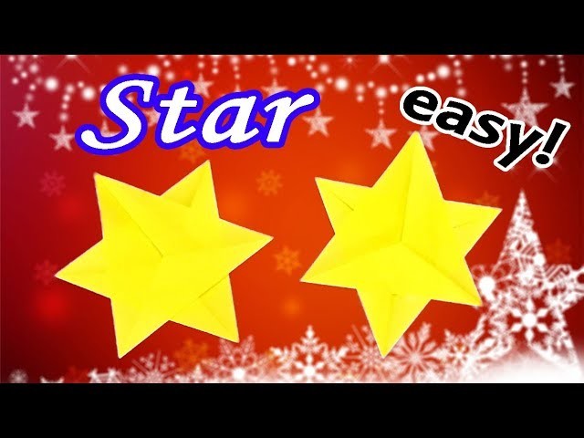 How to Make a Paper Star Easy but Cool  | Origami Christmas Decorations DIY for Kids