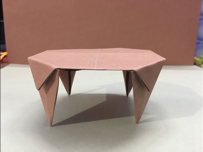 How to make a paper table origami