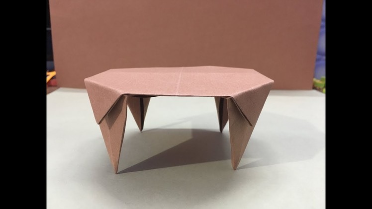 How to make a paper table origami