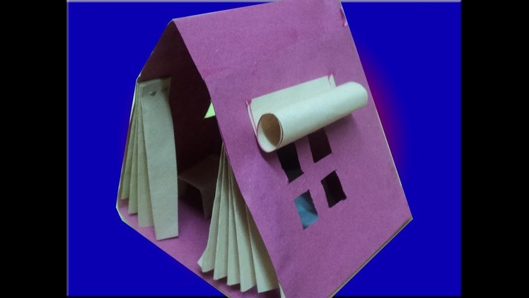 How to make a paper tent house very easy for kids learning