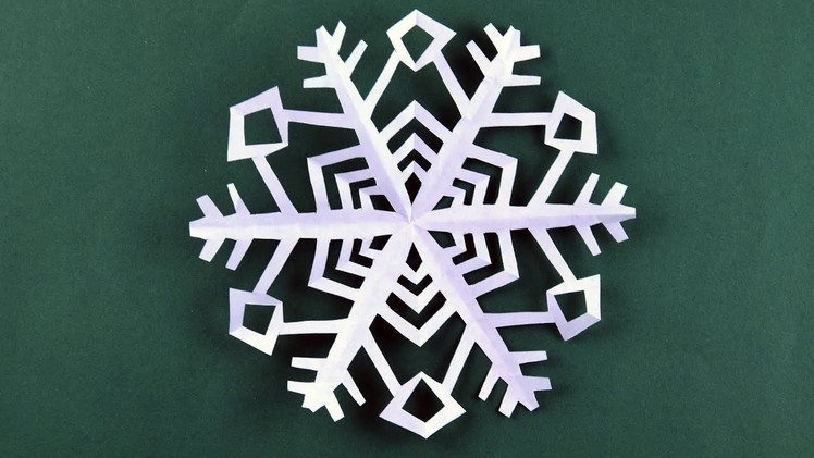 How to make an easy christmas star with paper ❄ №26 ❄ Paper Snowflake ❄ DIY Christmas Decor
