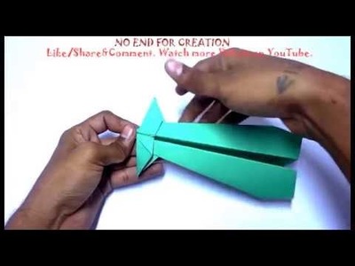 # how to make an AeroPlane(rocket) with paper that can fly. easiest.simple.DIY.Origami.paper craft