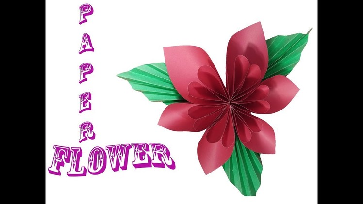 How to make Beautiful origami paper flower | step by step video  DIY ????