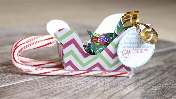 How to Make Christmas Candy Holder Sleighs