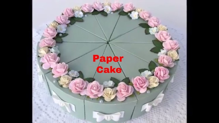 HOW TO MAKE PAPER CAKE FOR BIRTHDAY || BIRTHDAY.ANNIVERSARY GIFT IDEAS